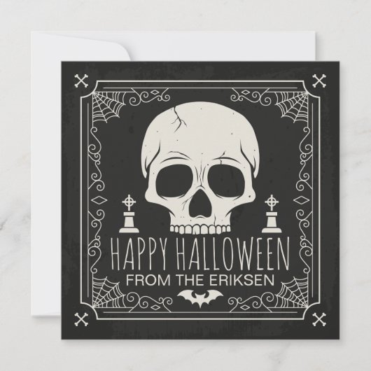 Spooky Skull Halloween Costume Party | Uitnodiging (Voorkant)