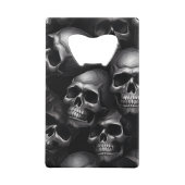 Spooky Skull Halloween Creditkaart Flessenopener (Achterkant)