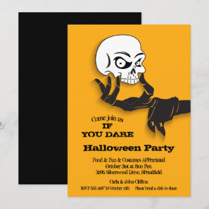 Spooky Skull Halloween Kaart