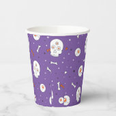 Spooky Skull Halloween Paper Cup – Haunted Party D Papieren Bekers (Links)
