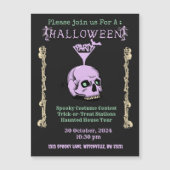  Spooky Skull Halloween Uitnodiging (Voorkant)