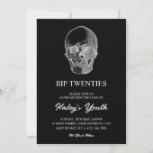 Spooky Skull RIP Twenties 20s Grappig 30e verjaard Kaart (Voorkant)