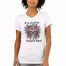 Spooky Skull Shirt Halloween Shirt voor vrouwen