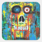 Spooky Skull Sticker (Voorkant)