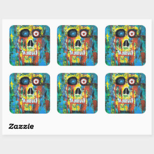 Spooky Skull Sticker