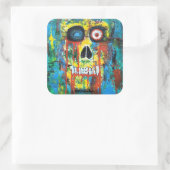 Spooky Skull Sticker (Tas)