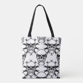 SPOOKY SKULLS HALLOWEEN CANVAS TAS (Achterkant)