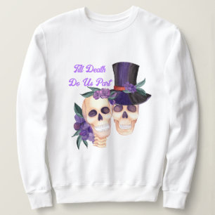 Spooky Skulls Halloween Hoodie Paar Sweatshirt