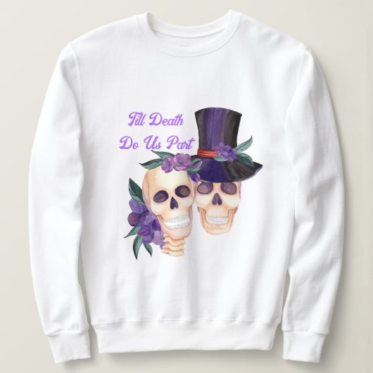 Spooky Skulls Halloween Hoodie | Paar Sweatshirt (Design voorkant)
