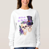 Spooky Skulls Halloween Hoodie | Paar Sweatshirt (Voorkant)