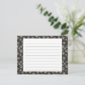 Spooky Skulls Halloween Recipcard Briefkaart (Staand voorkant)