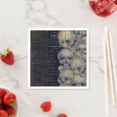  Spooky Skulls Halloween Servet (Insitu)
