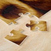 Spooky Skulls Paarse Black Abstracte Pop Art Legpuzzel (Zijkant)