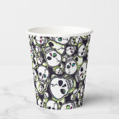 Spooky Skulls Papieren Bekers (Achterkant)