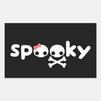 Spooky Skulls Rechthoekige Sticker
