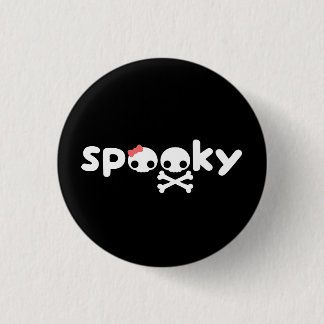 Spooky Skulls Ronde Button 3,2 Cm