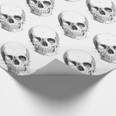Spooky Skulls Wrapping Paper Cadeaupapier (Hoek)