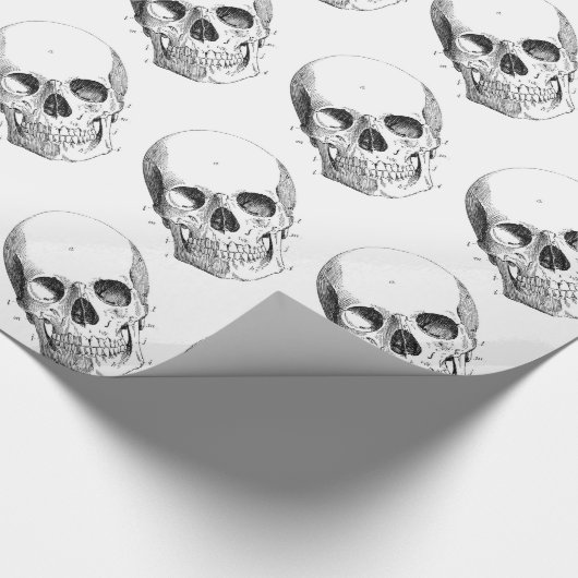 Spooky Skulls Wrapping Paper Cadeaupapier (Hoek)