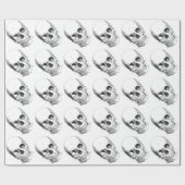Spooky Skulls Wrapping Paper Cadeaupapier (Vlak)