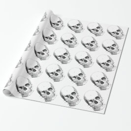 Spooky Skulls Wrapping Paper Cadeaupapier