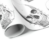 Spooky Skulls Wrapping Paper Cadeaupapier (Rol Hoek)