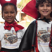 Spooky Sleepover Boy Verjaardag Skeleton Handen T-shirt