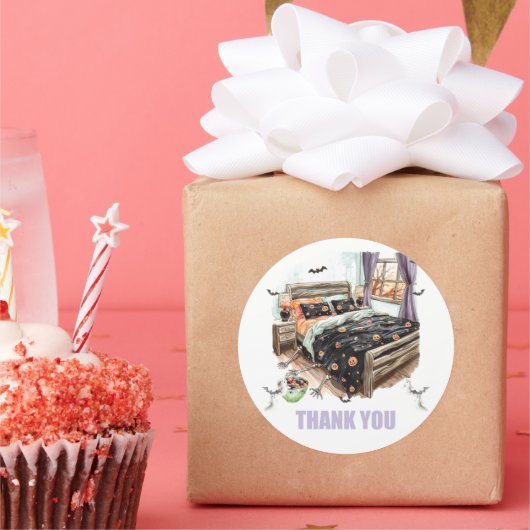 Spooky Sleepover Dank u Stickers (Feest)