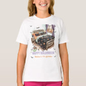 Spooky Sleepover T-shirt met Skeleton Hands (Voorkant)