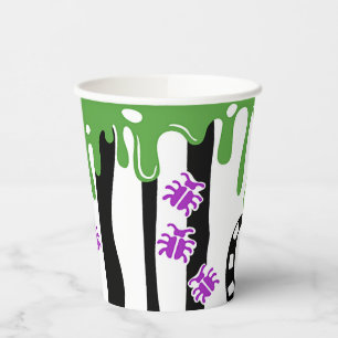 Spooky Slime Stripes en Halloween Papieren Cups Bekers