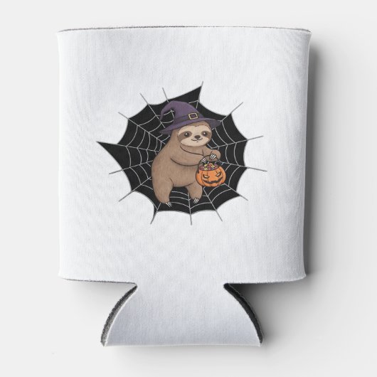 Spooky Sloth Halloween Fun - Schattigee Trick-or-T Blikjeskoeler (Voorkant)