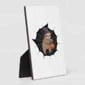 Spooky Sloth Halloween Fun - Schattigee Trick-or-T Fotoplaat (Zijkant)