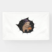 Spooky Sloth Halloween Fun - Schattigee Trick-or-T Spandoek (Horizontaal)