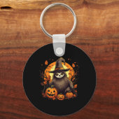 Spooky Sloth Heks Halloween Sleutelhanger (Voorkant)