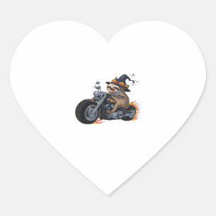 Spooky Sloth Motorcycle Ride Halloween Biker Fun C Hart Sticker