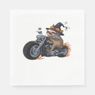 Spooky Sloth Motorcycle Ride Halloween Biker Fun C Servet