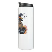 Spooky Sloth Motorcycle Ride Halloween Biker Fun C Thermosbeker (Geroteerd rechts)