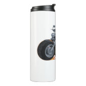 Spooky Sloth Motorcycle Ride Halloween Biker Fun C Thermosbeker (Gedraaid links)