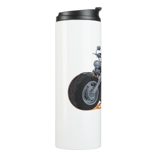 Spooky Sloth Motorcycle Ride Halloween Biker Fun C Thermosbeker (Gedraaid links)