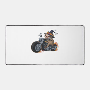 Spooky Sloth Motorrit Halloween Biker Pret T-Shirt Bureaumat