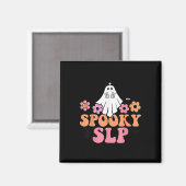 Spooky SLP Spraaktaal Patholoog Schattige Ghost Magneet (Voorkant / Achterkant)