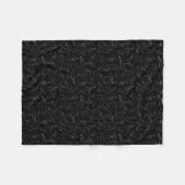 Spooky Small Black Cat Nap Fleece Blanket (zwart) Deken (Voorkant (Horizontaal))