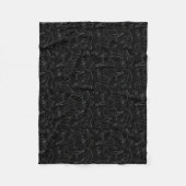 Spooky Small Black Cat Nap Fleece Blanket (zwart) Deken (Voorkant)