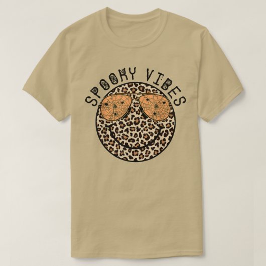 Spooky Smile Leopard Hallowwen Scary Night Costume T-shirt (Design voorkant)