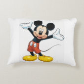 Spooky Smiles Pumpkin Pillow – Mickey Mouse Accent Kussen (Achterkant)