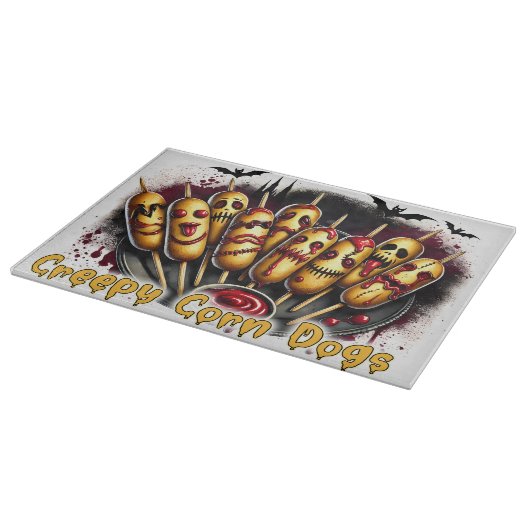 Spooky Snacks voor Ghoulish Gatherings Snijplank (Hoek)