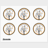 Spooky Snoep Tree Halloween Favor Stickers (Vel)