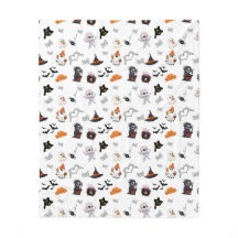 Spooky Snuggle Squad: Halloween Fleece Deken