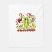 Spooky Softball Costume Funny Halloween Tis The Se Fleece Deken (Voorkant)