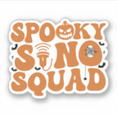 Spooky Sonograaf Halloween Ultrasound Tech Sticker (Voorkant)