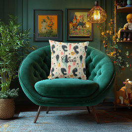 Spooky Specters Halloween Kussen Whimsical Ghosts